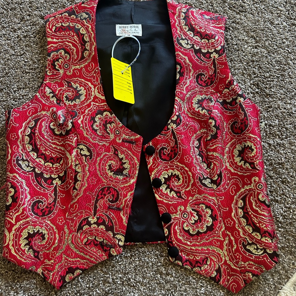 PATTERNED WESTERN VEST